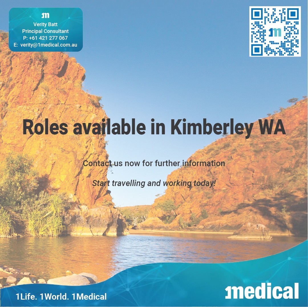 Roles available in Kimberley WA
Urgently looking for doctors to work in rural hospitals 
Rate: $2,700 per day

Selection...