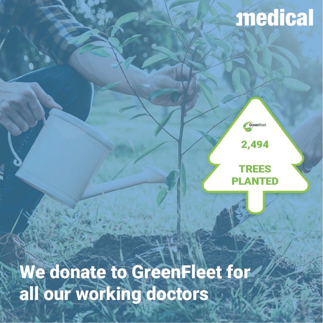 We offset our doctor’s carbon footprint generated when travelling by donating to the Greenfleet Tree Planting charity.

...