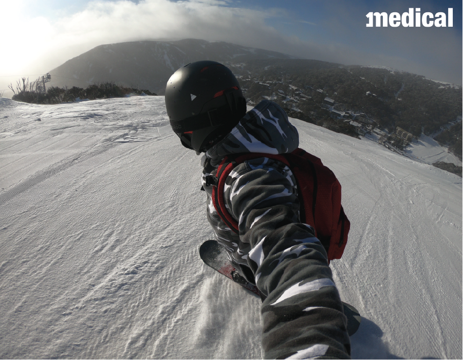 Dr Chay - Snowboarded at Blue Cow Mountain Perisher during his locum placements